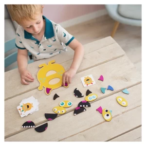 Monster Twins, joc de potrivire cu provocari, culoare: Multicolor, dimensiune: 22x2x22 cm – fotografie produs