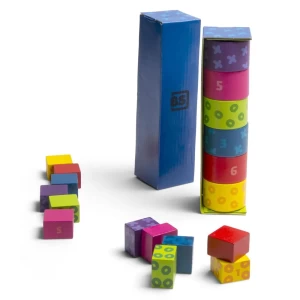 Turnul secret din lemn, joc de logica, culoare: Multicolor, dimensiune: 21x18x6 cm – fotografie produs