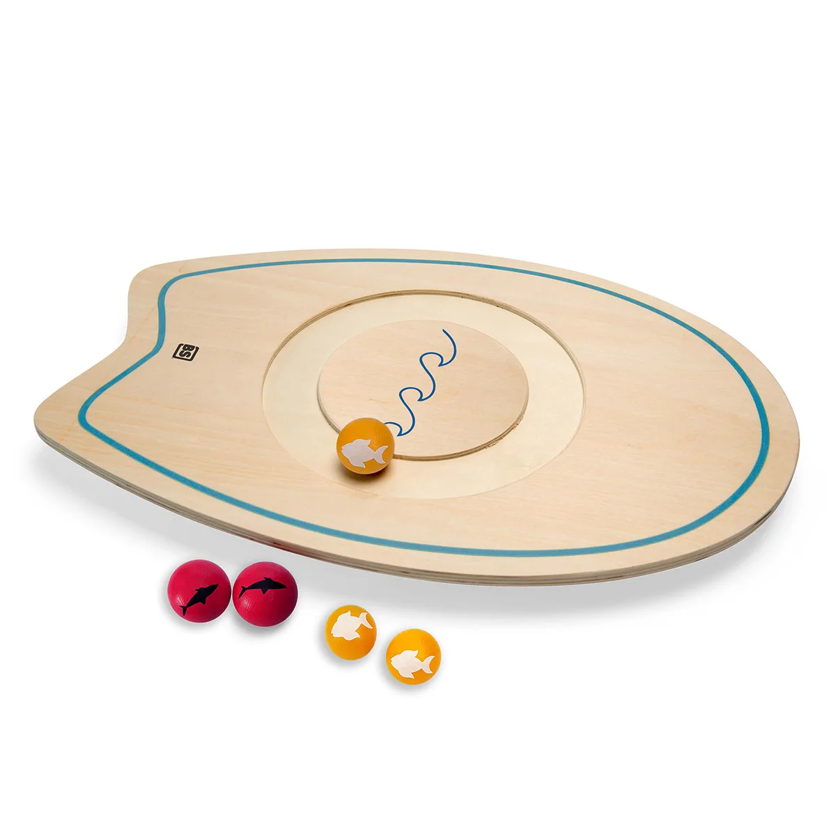 Placa de surf pentru echilibru, culoare: Multicolor, dimensiune: 46x30x3 cm – fotografie produs