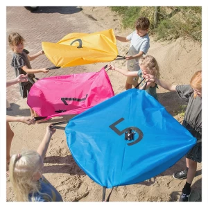 Prinde veveritele, set cu 5 parasute, culoare: Multicolor, dimensiune: 100 cm – fotografie produs