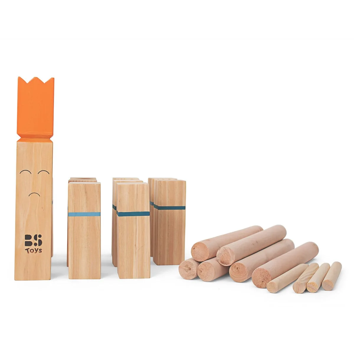 Kubb, joc de actiune si indemanare, culoare: Multicolor, dimensiune: 26x19x10 cm – fotografie produs