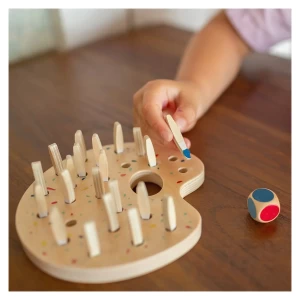 Joc de memorie cu pensule colorate, culoare: Multicolor, dimensiune: 16x16x5 cm – fotografie produs