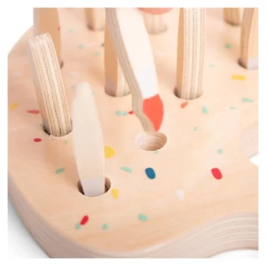 Joc de memorie cu pensule colorate, culoare: Multicolor, dimensiune: 16x16x5 cm – fotografie produs