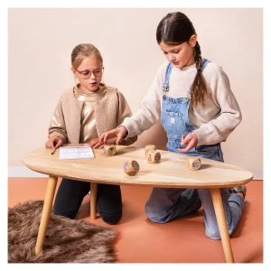 Yatzy Junior, joc cu zaruri din lemn, culoare: Multicolor, dimensiune: 5x5x5 cm – fotografie produs