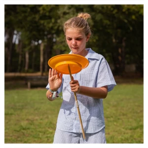 Farfurie pentru jonglat, joc de echilibru, culoare: Multicolor, dimensiune: 23x23x4 cm – fotografie produs