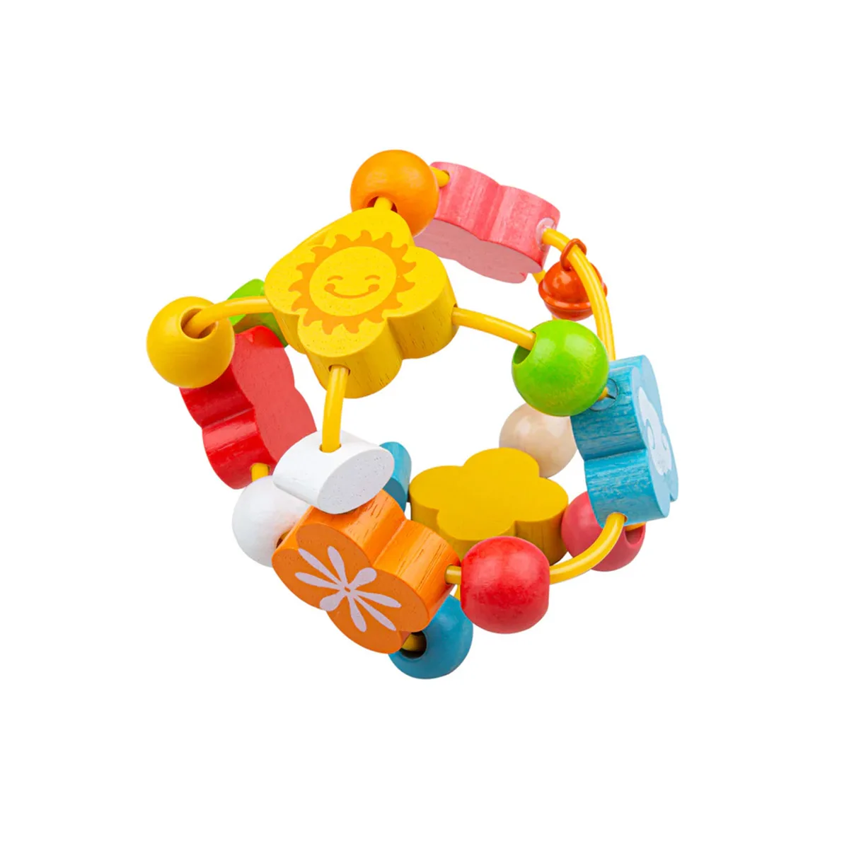 Mingiuta zornaitoare din lemn, dimensiune: diametru: 13 cm – fotografie produs