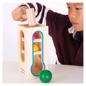 Turn cu bile si ciocanel, dimensiune: cutie: 10x9x21 cm – fotografie produs