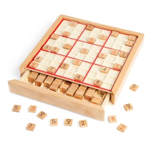 Sudoku din lemn, culoare: Multicolor, dimensiune: 22x22x4 cm – fotografie produs