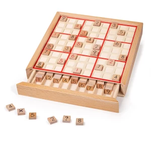 Sudoku din lemn, culoare: Multicolor, dimensiune: 22x22x4 cm – fotografie produs