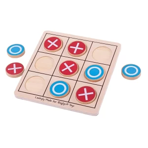 X-Zero din lemn, BigJigs Toys, dimensiune: 19x19 cm – fotografie produs