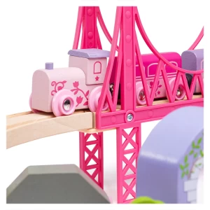 Circuit feroviar, Oraselul zanelor, 75 piese, dimensiune: cutie: 58x36x10 cm – fotografie produs