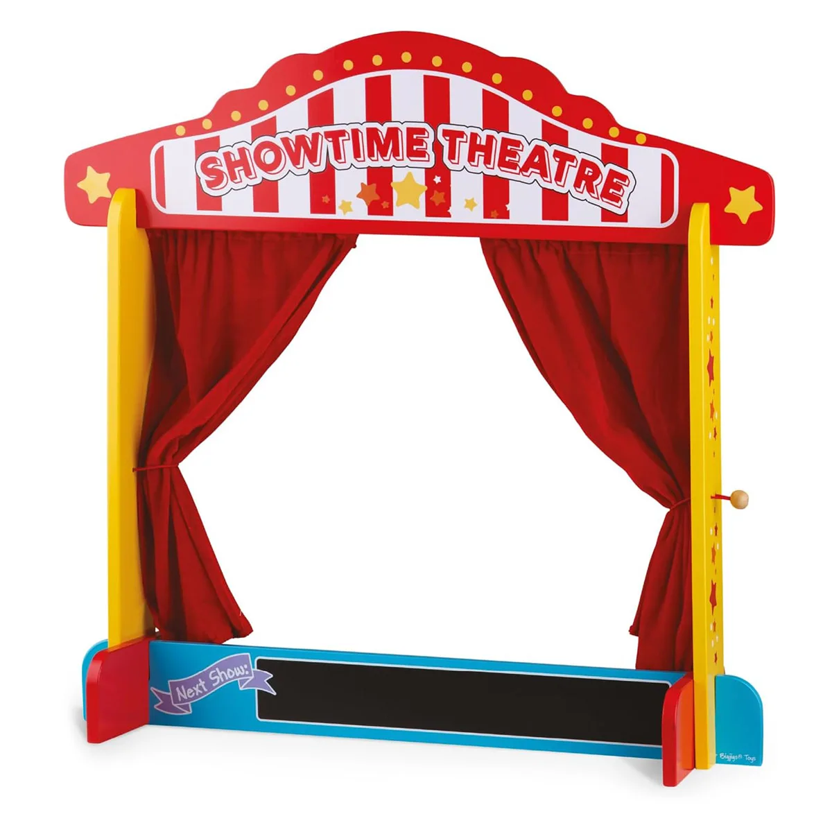 Teatru de papusi din lemn, culoare: Multicolor, dimensiune: 64x65x23 cm – fotografie produs