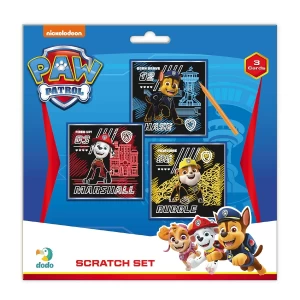 Set creativ de razuit, Patrula Catelusilor, culoare: Multicolor, dimensiune: 21x21 cm – fotografie produs