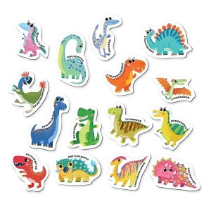 Primul meu set magnetic, Dinozauri, culoare: Multicolor, dimensiune: 17x11x3 cm – fotografie produs