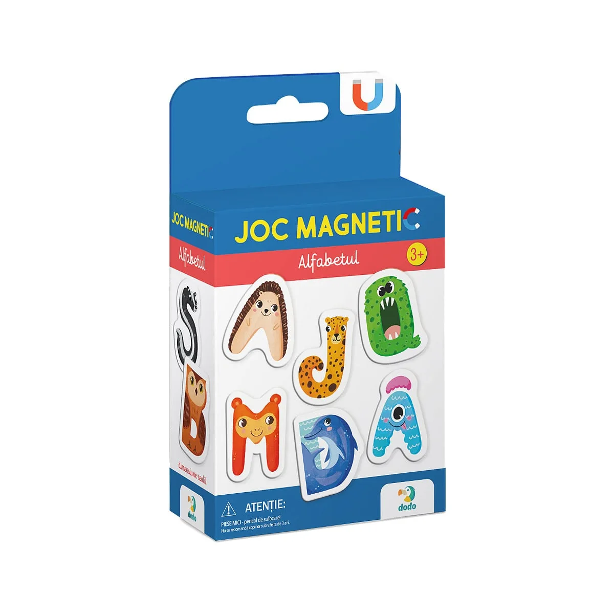 Litere magnetice in limba romana, set 31 piese, culoare: Multicolor, dimensiune: 14x11x5 cm – fotografie produs