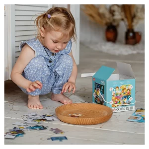 Rutina mea zilnica, puzzle 4 in 1, culoare: Multicolor, dimensiune: 22x22 cm – fotografie produs