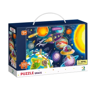 Puzzle Spatiul Cosmic, 100 piese, culoare: Multicolor, dimensiune: 64x46 cm – fotografie produs