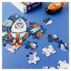 Puzzle educativ, Calatorie prin spatiu, 30 piese, culoare: Multicolor, dimensiune: 27x20 cm – fotografie produs