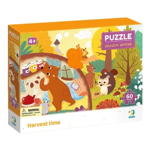 Puzzle 60 de piese, Recolta de toamna, culoare: Multicolor, dimensiune: 32x23 cm – fotografie produs