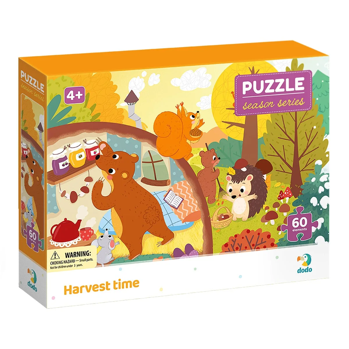 Puzzle 60 de piese, Recolta de toamna, culoare: Multicolor, dimensiune: 32x23 cm – fotografie produs