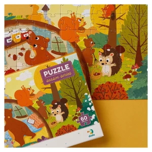 Puzzle 60 de piese, Recolta de toamna, culoare: Multicolor, dimensiune: 32x23 cm – fotografie produs