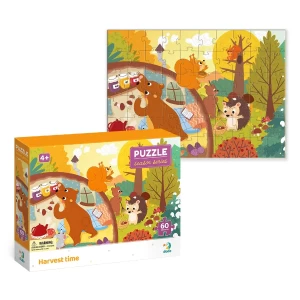 Puzzle 60 de piese, Recolta de toamna, culoare: Multicolor, dimensiune: 32x23 cm – fotografie produs