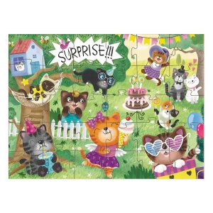 Petrecerea pisicutelor, puzzle cu 30 de piese, culoare: Multicolor, dimensiune: 27x20 cm – fotografie produs