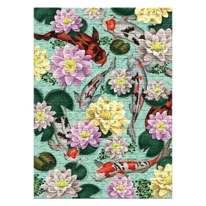 Puzzle Botany, Lotus Flowers, 350 piese, culoare: Multicolor, dimensiune: 23x32 cm – fotografie produs