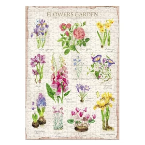 Puzzle Botany, Flowers Garden, 400 piese, culoare: Multicolor, dimensiune: 33x47 cm – fotografie produs