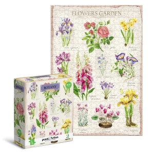 Puzzle Botany, Flowers Garden, 400 piese, culoare: Multicolor, dimensiune: 33x47 cm – fotografie produs