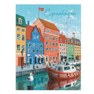 Puzzle orase, Copenhaga, 250 piese, culoare: Multicolor, dimensiune: 39x28 cm – fotografie produs
