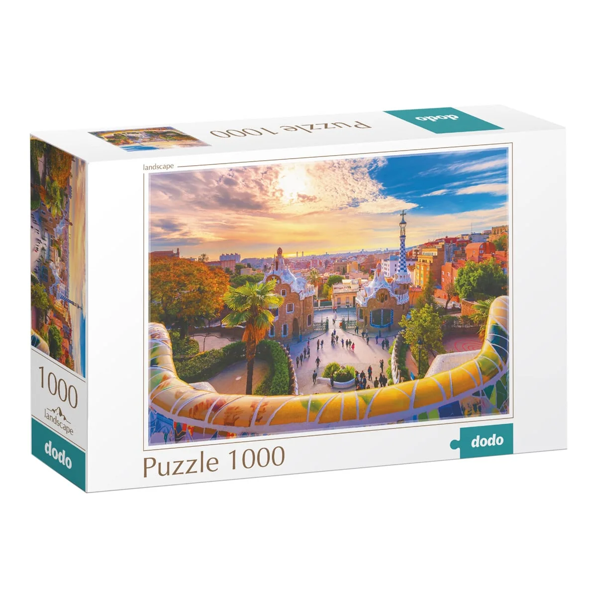 Puzzle Parcul Guell, Barcelona, 1000 piese, culoare: Multicolor, dimensiune: 68x48 cm – fotografie produs