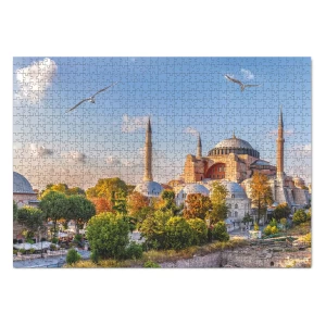 Puzzle Hagia Sophia, Turcia, 1000 piese, culoare: Multicolor, dimensiune: 68x48 cm – fotografie produs