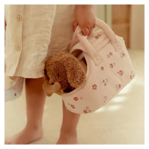 Catelus in gentuta, jucarie de plus, Little Dutch, culoare: Multicolor, dimensiune: 28x25x14 cm – fotografie produs