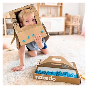Makedo Discover, kit pentru construcții din carton, 126 piese, culoare: Multicolor, dimensiune: 33x24x5 cm – fotografie produs