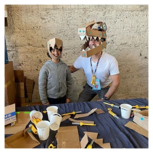 Makedo Discover, kit pentru construcții din carton, 126 piese, culoare: Multicolor, dimensiune: 33x24x5 cm – fotografie produs