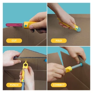 Makedo Discover, kit pentru construcții din carton, 126 piese, culoare: Multicolor, dimensiune: 33x24x5 cm – fotografie produs