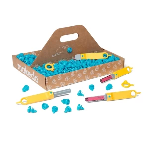 Makedo Discover, kit pentru construcții din carton, 126 piese, culoare: Multicolor, dimensiune: 33x24x5 cm – fotografie produs