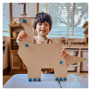 Makedo Explore, kit pentru constructii din carton, 50 piese, culoare: Multicolor, dimensiune: 24x18x5 cm – fotografie produs