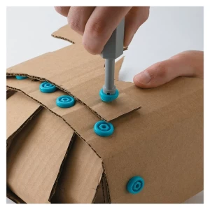 Makedo Invent, kit pentru construcții din carton, 360 piese, culoare: Multicolor, dimensiune: 24x20x12 cm – fotografie produs