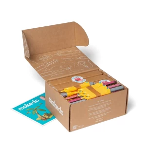 Makedo Invent, kit pentru construcții din carton, 360 piese, culoare: Multicolor, dimensiune: 24x20x12 cm – fotografie produs