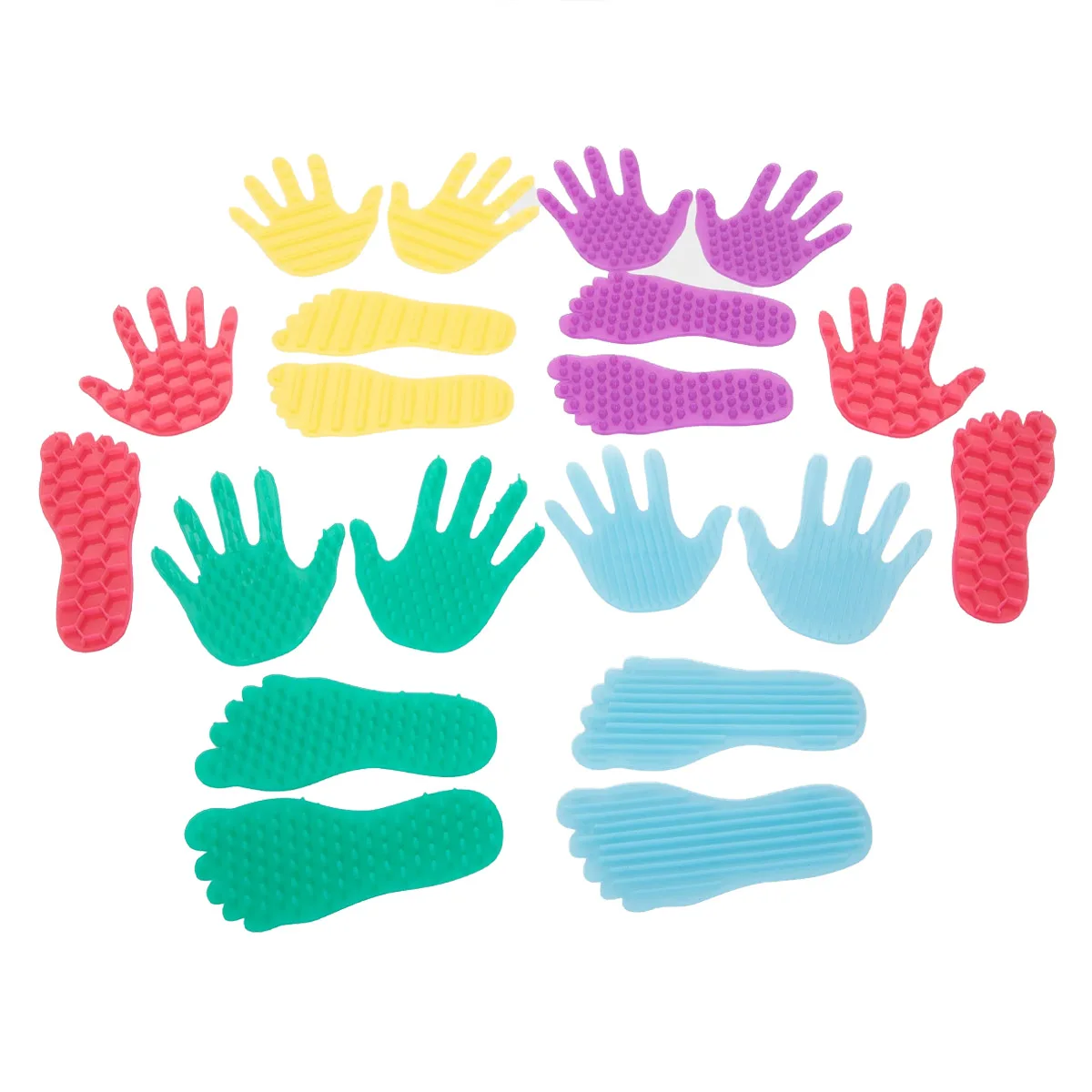 Amprente senzoriale de mâini și picioare, set 20 piese, culoare: Multicolor, dimensiune: 27x27x5 cm – fotografie produs