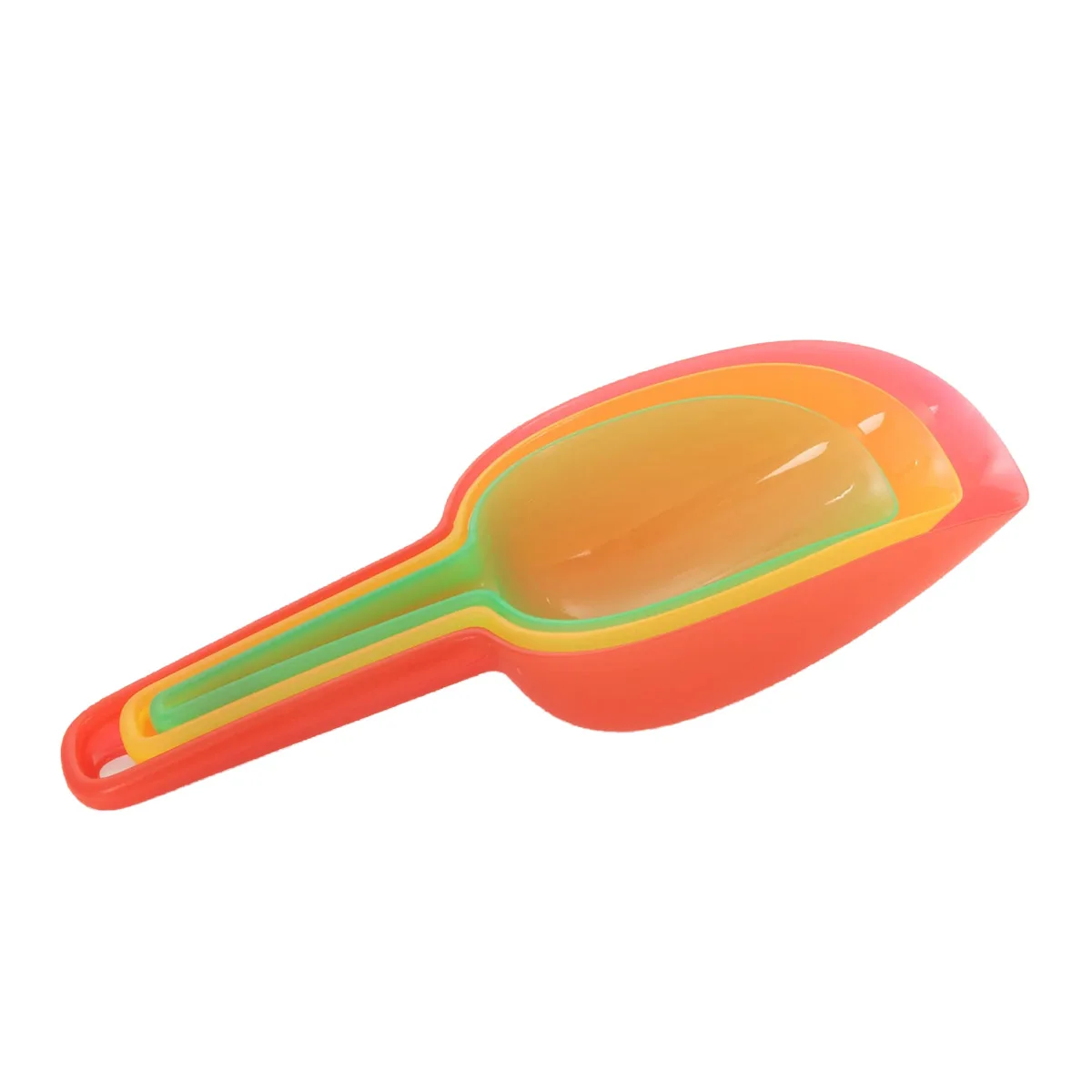 Lopețică translucidă, set 3 bucăți, culoare: Multicolor, dimensiune: 16-21 cm – fotografie produs