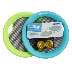 Beachball & Frisbee XL, set 2 în 1 de plaja, Alldoro, culoare: Multicolor, dimensiune: 40 cm – fotografie produs