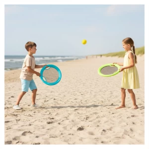 Beachball & Frisbee XL, set 2 în 1 de plaja, Alldoro, culoare: Multicolor, dimensiune: 40 cm – fotografie produs