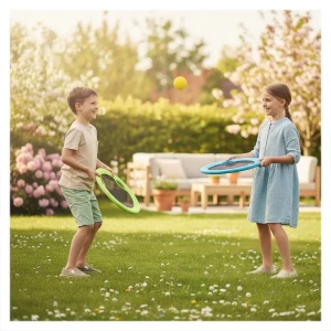 Beachball & Frisbee XL, set 2 în 1 de plaja, Alldoro, culoare: Multicolor, dimensiune: 40 cm – fotografie produs