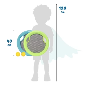 Beachball & Frisbee XL, set 2 în 1 de plaja, Alldoro, culoare: Multicolor, dimensiune: 40 cm – fotografie produs