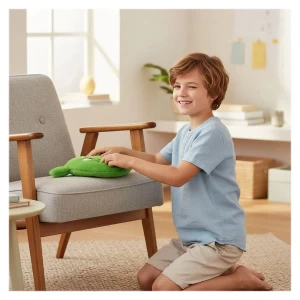 Pernă de pluș cu sunet amuzant, Snuggy, culoare: Multicolor, dimensiune: 22x18x5 cm – fotografie produs