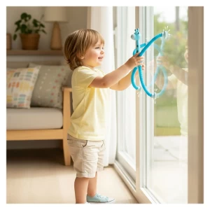 Girafa flexibilă, jucărie antistres, 1 bucată, culoare: Multicolor, dimensiune: 18x14x3 cm – fotografie produs