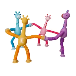 Girafa flexibilă, jucărie antistres, 1 bucată, culoare: Multicolor, dimensiune: 18x14x3 cm – fotografie produs